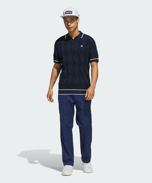 オリジナルスゴルフ アーガイルニット 半袖ポロ【adidas Golf