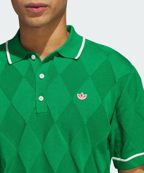 オリジナルスゴルフ アーガイルニット 半袖ポロ【adidas Golf