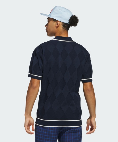 オリジナルスゴルフ アーガイルニット 半袖ポロ【adidas Golf