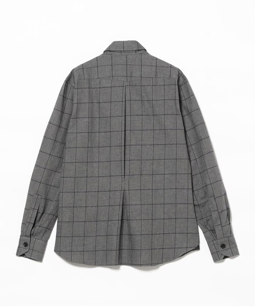 BEAMS F（ビームスエフ）の「ERRICO FORMICOLA / GIANNI ウインドウペーン バックプリーツ シャツ（シャツ/ブラウス・メンズ・グレー・37/39/38/40/41/42）」の5枚目の写真