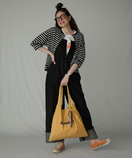BONLECILL Marche(ボンルシールマルシェ)の「【BONLECILL Marche】カラフル配色ロゴマルシェバッグ/トートバッグ(トートバッグ・レディース・イエロー/ピンク/ブルー・FREE)」の13枚目の写真