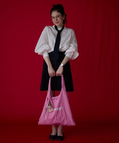 BONLECILL Marche(ボンルシールマルシェ)の「【BONLECILL Marche】カラフル配色ロゴマルシェバッグ/トートバッグ(トートバッグ・レディース・イエロー/ピンク/ブルー・FREE)」の19枚目の写真
