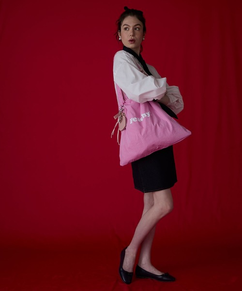 BONLECILL Marche(ボンルシールマルシェ)の「【BONLECILL Marche】カラフル配色ロゴマルシェバッグ/トートバッグ(トートバッグ・レディース・イエロー/ピンク/ブルー・FREE)」の20枚目の写真