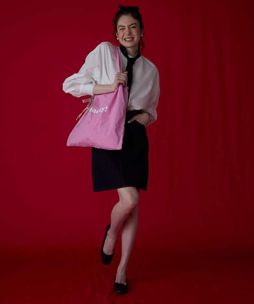 BONLECILL Marche(ボンルシールマルシェ)の「【BONLECILL Marche】カラフル配色ロゴマルシェバッグ/トートバッグ(トートバッグ・レディース・イエロー/ピンク/ブルー・FREE)」の21枚目の写真
