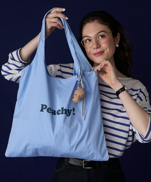 BONLECILL Marche(ボンルシールマルシェ)の「【BONLECILL Marche】カラフル配色ロゴマルシェバッグ/トートバッグ(トートバッグ・レディース・イエロー/ピンク/ブルー・FREE)」の5枚目の写真