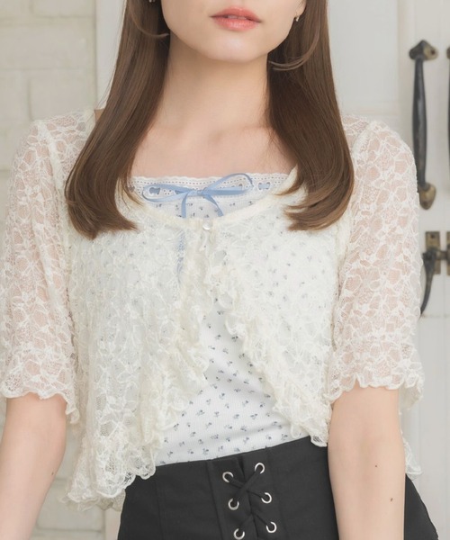 セール】【セットアイテム】レースボレロキャミSET