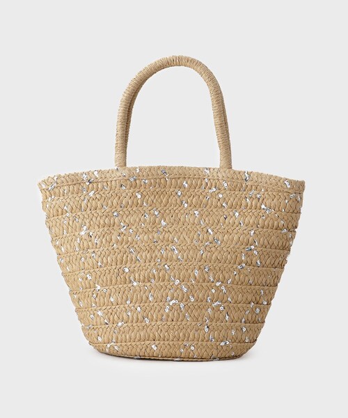 GALLEST（ギャレスト）の「スパンコールブレードバッグ（ハンドバッグ・レディース・ライトグレー/ベージュ・00）」の5枚目の写真