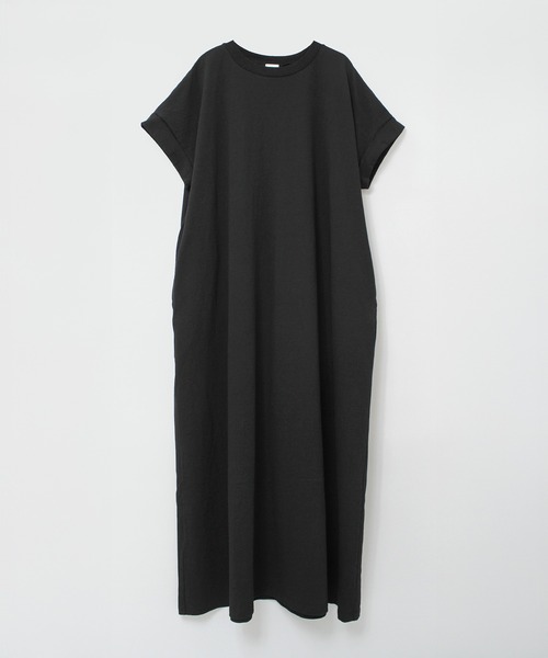 RNA-N（アールエヌエーエヌ）の「D1675 ナチュラルコットンカットソーワンピース（ワンピース・レディース・ブラック/オリーブ/ブラウン・SMALL/MEDIUM）」の2枚目の写真