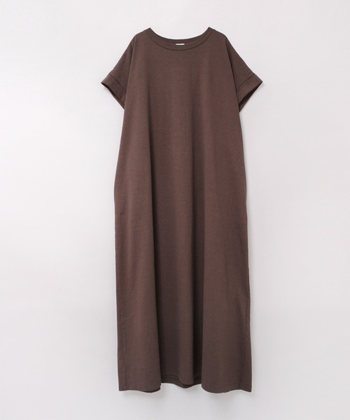 RNA-N（アールエヌエーエヌ）の「D1675 ナチュラルコットンカットソーワンピース（ワンピース・レディース・ブラック/オリーブ/ブラウン・SMALL/MEDIUM）」の7枚目の写真