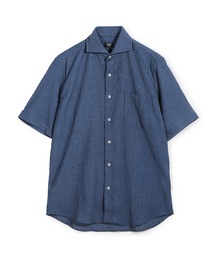 CROWDED CLOSET（クラウデッドクローゼット）の「ポリエステル楊柳サッカーハーフスリーブシャツ（シャツ/ブラウス）」