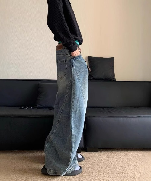 REBALANCE(リバランス)の「スーパーワイドデニム(デニムパンツ・メンズ・A・X-LARGE/LARGE/MEDIUM)」の3枚目の写真