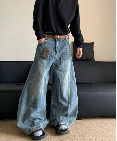 REBALANCE(リバランス)の「スーパーワイドデニム(デニムパンツ・メンズ・A・X-LARGE/LARGE/MEDIUM)」の6枚目の写真