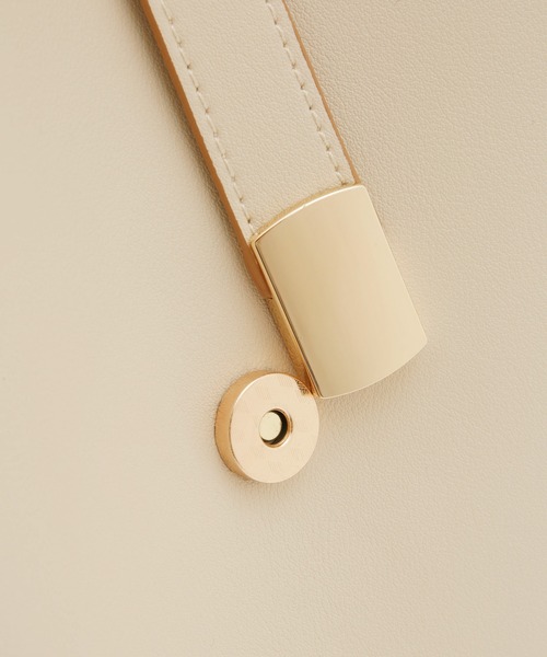 ROPE' PICNIC（ロペピクニック）の「【A4対応】3層フロントベルトデザイントートバッグ（トートバッグ・レディース・ライトグレー/ブラック/オフホワイト・FREE）」の8枚目の写真