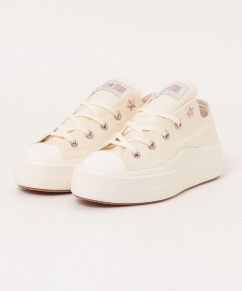 CONVERSE(コンバース)の「《CONVERSE》ALL STAR LIGHT PLTS II PG OX(スニーカー・レディース・ベージュ系その他/オフホワイト/ブラック・23.0cm/23.5cm/24.0cm/24.5cm/22.5cm)」の2枚目の写真