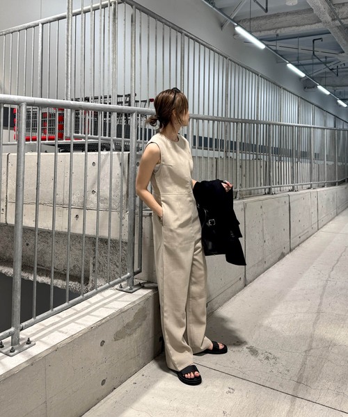 美品　MICHAEL KORS シルク混オールインワン　ジャンプスーツ 美品 MICHAEL KORS シルク混オールインワン ジャンプスーツ