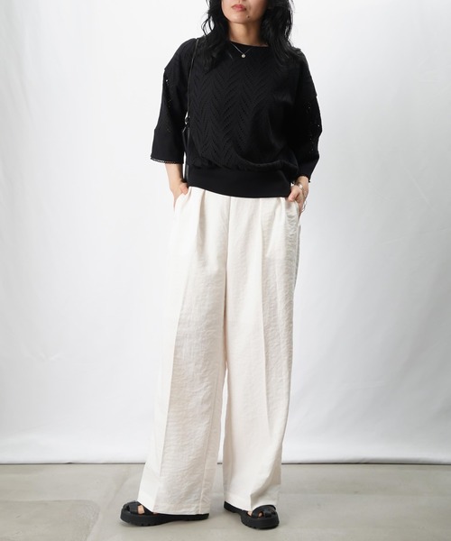 LUCA/LADY LUCK LUCA（ルカ/レディラックルカ）の「LC/LLL 2タックパンツ/タックワイドパンツ（その他パンツ・レディース・アイボリー/カーキ/チャコールグレー・36/38）」の9枚目の写真