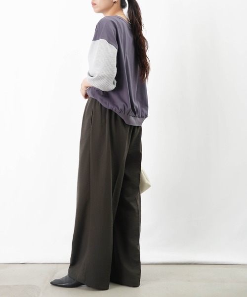 LUCA/LADY LUCK LUCA（ルカ/レディラックルカ）の「LC/LLL 2タックパンツ/タックワイドパンツ（その他パンツ・レディース・アイボリー/カーキ/チャコールグレー・36/38）」の20枚目の写真