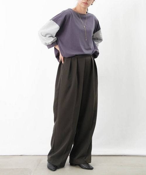 LUCA/LADY LUCK LUCA（ルカ/レディラックルカ）の「LC/LLL 2タックパンツ/タックワイドパンツ（その他パンツ・レディース・アイボリー/カーキ/チャコールグレー・36/38）」の21枚目の写真