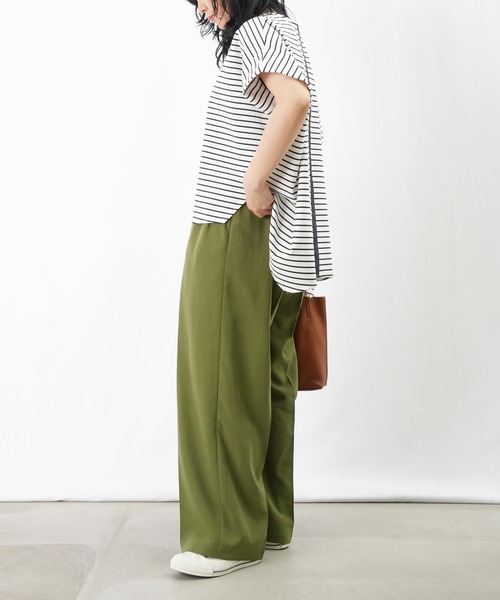 LUCA/LADY LUCK LUCA（ルカ/レディラックルカ）の「LC/LLL 2タックパンツ/タックワイドパンツ（その他パンツ・レディース・アイボリー/カーキ/チャコールグレー・36/38）」の12枚目の写真