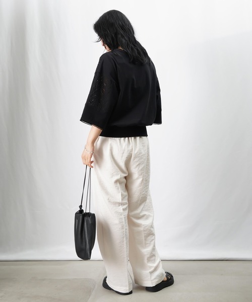 LUCA/LADY LUCK LUCA（ルカ/レディラックルカ）の「LC/LLL 2タックパンツ/タックワイドパンツ（その他パンツ・レディース・アイボリー/カーキ/チャコールグレー・36/38）」の7枚目の写真