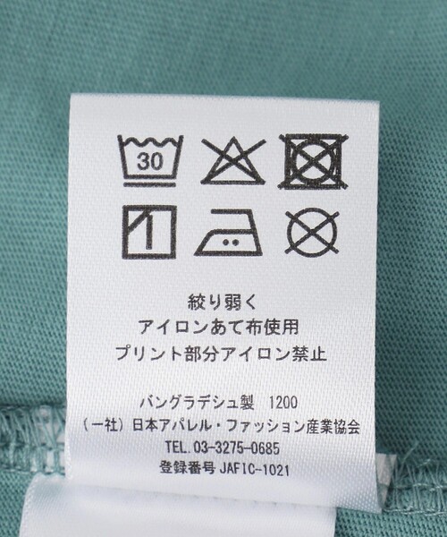 Jayro（ジャイロ）の「USAコットン接触冷感ロゴT（Tシャツ/カットソー・レディース・ライトグリーン/ホワイト系その他/キャメル/イエロー/グレー系その他/ブラック・M）」の21枚目の写真