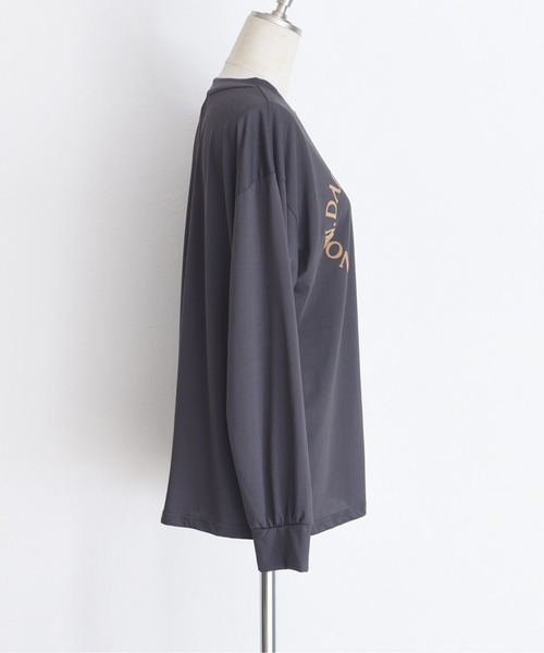 フロッキー＆エンブロスリットロンT（Tシャツ/カットソー