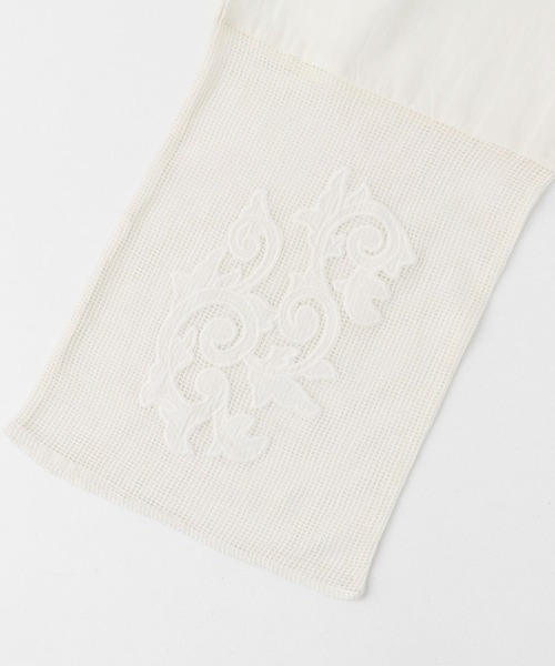 SENSE OF PLACE by URBAN RESEARCH（センスオブプレイスバイアーバンリサーチ）の「インドシシュウメッシュイージーパンツ（その他パンツ・レディース・アイボリー/ブルー/チャコールグレー・ONE）」の16枚目の写真