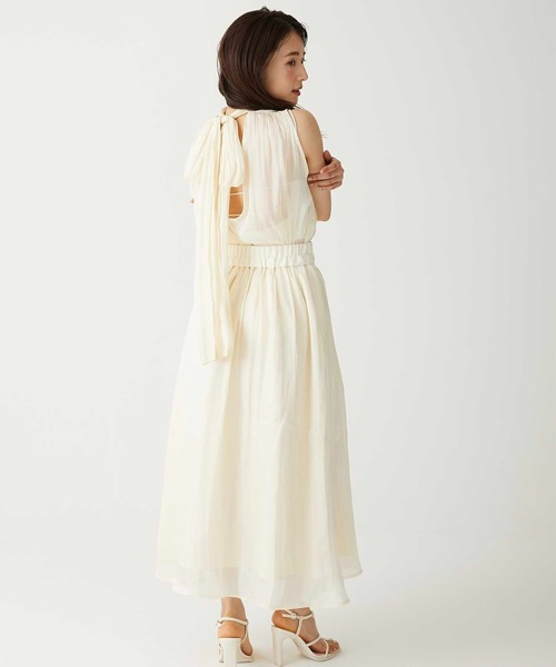 ブラウス シャツ 「Luan」SHINY RIBBON BLOUSE/シャイニーリボンブラウス レディース Luan（ルアン）の「【Luan】SHINY RIBBON BLOUSE/シャイニー