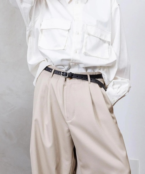 VOAAOV（ヴォアーブ）の「【VOAAOV】 leather belt（ベルト・メンズ・シルバー・FREE）」の2枚目の写真