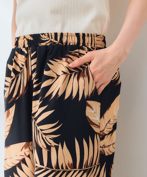 CROSS FUNCTION（クロスファンクション）の「《吸水速乾》エブ楽 ドライイージープリントワイドパンツ【CROSS FUNCTION/クロスファンクション】（その他パンツ・レディース・ブラック/ブラック×ホワイト/ブラック系その他2/ブラック系その他・M/L）」の20枚目の写真