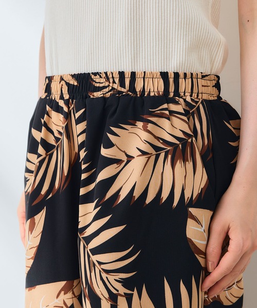 CROSS FUNCTION（クロスファンクション）の「《吸水速乾》エブ楽 ドライイージープリントワイドパンツ【CROSS FUNCTION/クロスファンクション】（その他パンツ・レディース・ブラック/ブラック×ホワイト/ブラック系その他2/ブラック系その他・M/L）」の21枚目の写真