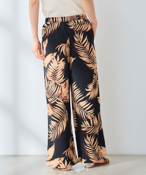 CROSS FUNCTION（クロスファンクション）の「《吸水速乾》エブ楽 ドライイージープリントワイドパンツ【CROSS FUNCTION/クロスファンクション】（その他パンツ・レディース・ブラック/ブラック×ホワイト/ブラック系その他2/ブラック系その他・M/L）」の18枚目の写真