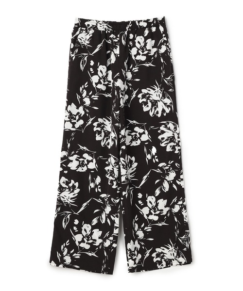 CROSS FUNCTION（クロスファンクション）の「《吸水速乾》エブ楽 ドライイージープリントワイドパンツ【CROSS FUNCTION/クロスファンクション】（その他パンツ・レディース・ブラック/ブラック×ホワイト/ブラック系その他2/ブラック系その他・M/L）」の22枚目の写真