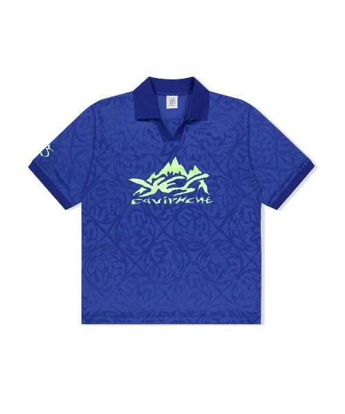 [YESEYESEE] 韓国ファッション☆Football T-shirt 全3色 セール】Y.E.S Jacquard Football tee（Tシャツ/カットソー