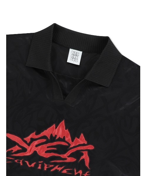 YESEYESEE(イエスアイシー)の「Y.E.S Jacquard Football tee(Tシャツ/カットソー・メンズ・ブルー/ブラック・S/M/L/XL)」の6枚目の写真