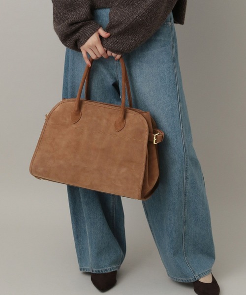 A part by（アパートバイ）の「【セレクト】AULENTTI_サイドベルトトート（ショルダーバッグ・レディース・ブラウン/ブラック・FREE）」の12枚目の写真