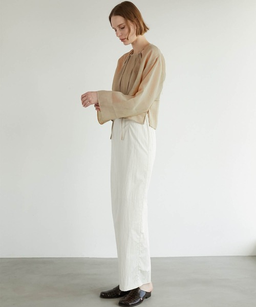 トップス LA PEAU DE GEM two piece linen like top two piece linen like tops – LA PEAU DE GEM