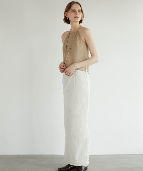 トップス LA PEAU DE GEM two piece linen like top two piece linen like tops – LA PEAU DE GEM