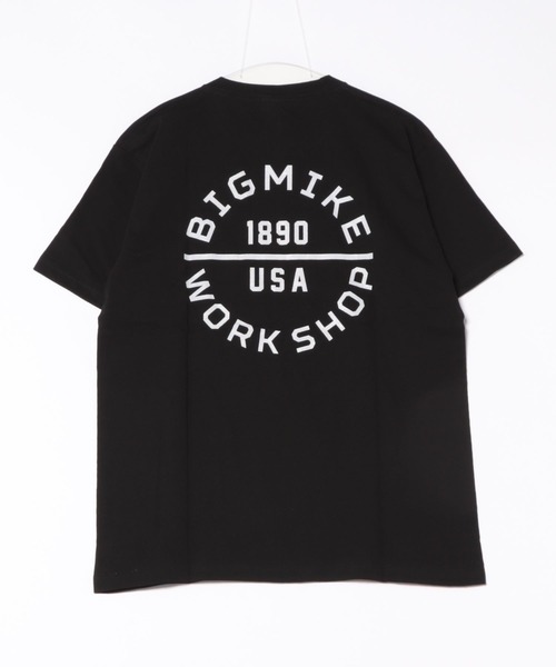 BIG MIKE(ビッグマイク)の「BIG MIKE ビッグマイク サークルロゴ フロント&バックプリント 半袖Tシャツ / 102528600(Tシャツ/カットソー・メンズ・ホワイト/ブラック・MEDIUM/X-LARGE/LARGE)」の9枚目の写真