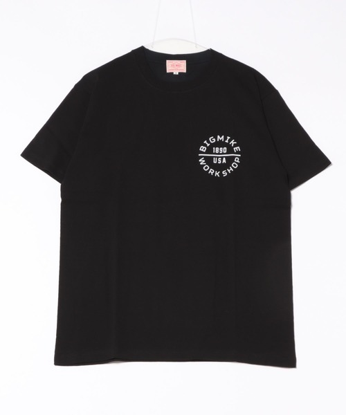 BIG MIKE(ビッグマイク)の「BIG MIKE ビッグマイク サークルロゴ フロント&バックプリント 半袖Tシャツ / 102528600(Tシャツ/カットソー・メンズ・ホワイト/ブラック・MEDIUM/X-LARGE/LARGE)」の10枚目の写真
