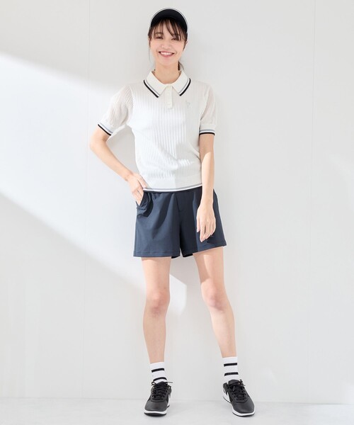 JUN&ROPE'(ジュンアンドロペ)の「【吸水速乾】【UV】ドライストレッチショートパンツ(その他パンツ・レディース・ホワイト/ブラック/ネイビー/グレー・L/M/S/X-SMALL)」の16枚目の写真