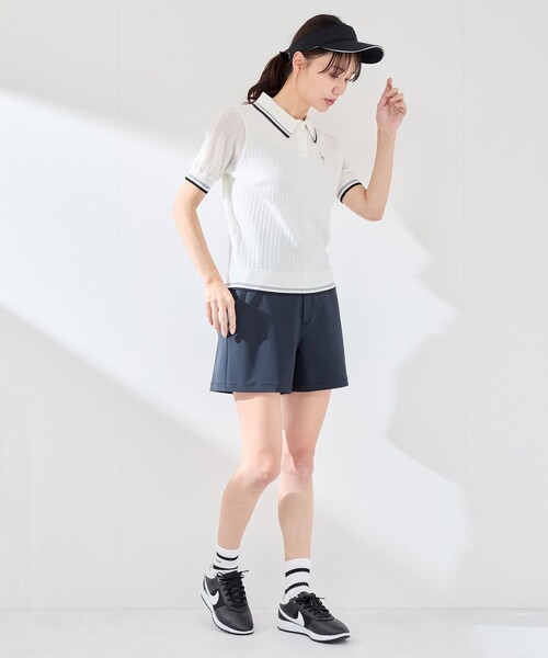 JUN&ROPE'(ジュンアンドロペ)の「【吸水速乾】【UV】ドライストレッチショートパンツ(その他パンツ・レディース・ホワイト/ブラック/ネイビー/グレー・L/M/S/X-SMALL)」の15枚目の写真