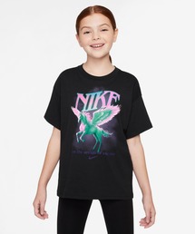 NIKE(�i�C�L)�̃i�C�L �X�|�[�c�E�F�A �W���j�A (�K�[���Y) T�V���c / Nike Sportswear Big Kids' (Girls') T-Shirt HV5725-010 Black(T�V���c/�J�b�g�\�[)