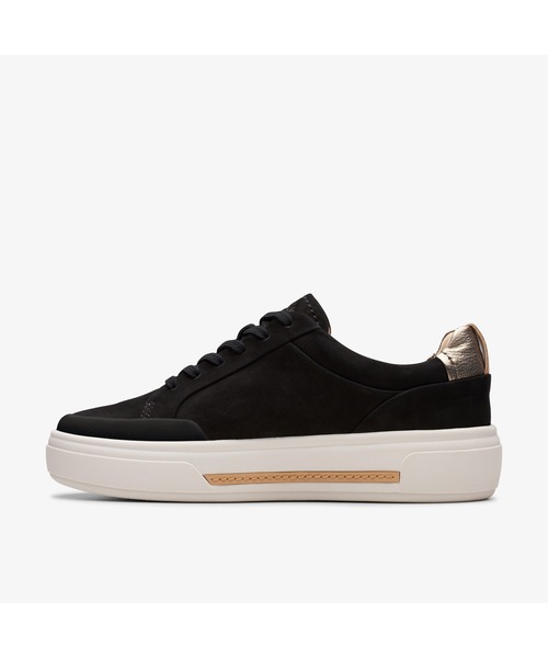 Clarks（クラークス）の「Hollyhock Zip / ホリーホックジップ（ブラックヌバック）（スニーカー・レディース・ブラック・UK3/UK3.5/UK4/UK4.5/UK5/UK5.5/UK6）」の2枚目の写真