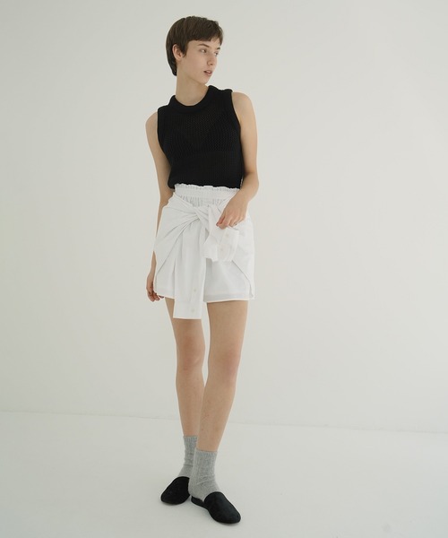 パンツ SHIRT DETAIL SHORT PANTS SHIRT DETAIL SHORT PANTS（その他パンツ）｜CLANE（クラネ）の