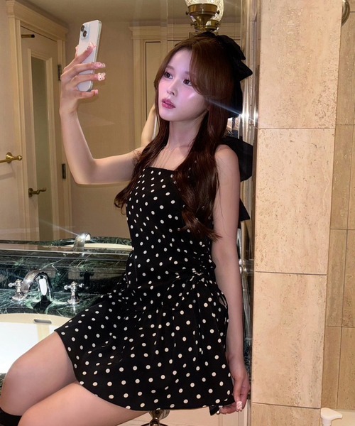 セール】【Mode Ribbon Collection】アメスリリボンワンピース