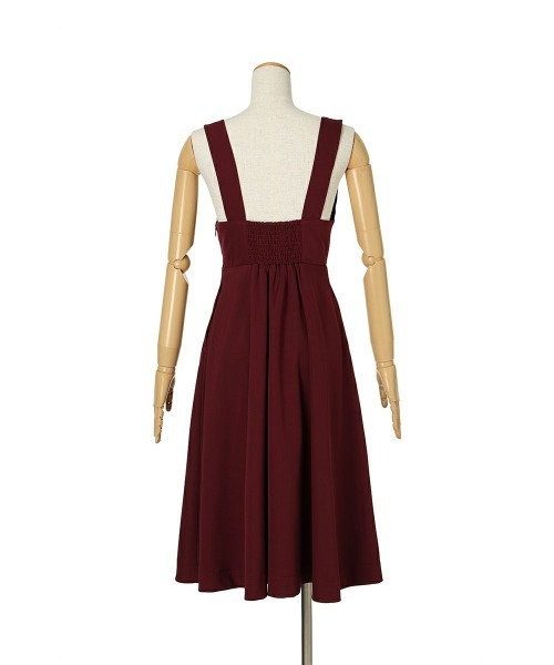 F i.n.t(フィント)の「チェーンビット使いディープVネックジャンパースカート/fint フィント(ジャンパースカート・レディース・ブラウン/ボルドー/グレー・FREE)」の19枚目の写真