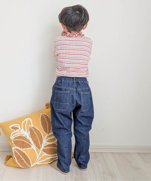 BREEZE（ブリーズ）の「LOVE DENIM（デニムパンツ・キッズ・ブルー/サックスブルー/ネイビー・90/100/110/120/130/140/150/160）」の4枚目の写真