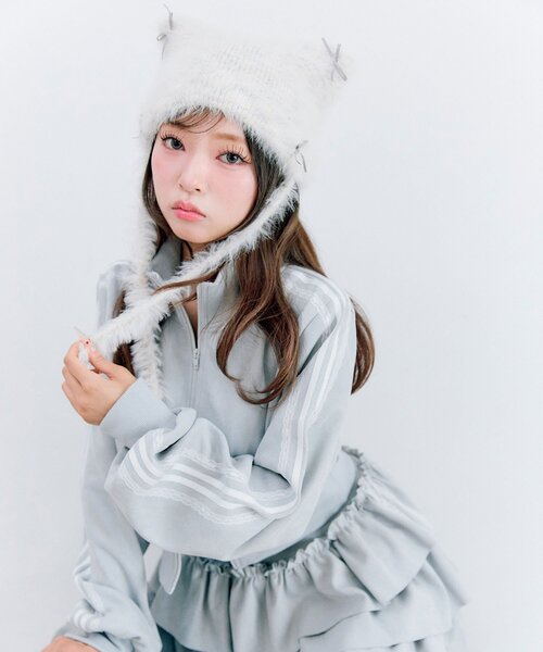 nahoo♪】ミッフィー OLIVE des OLIVE ボアベレー帽 nahoo