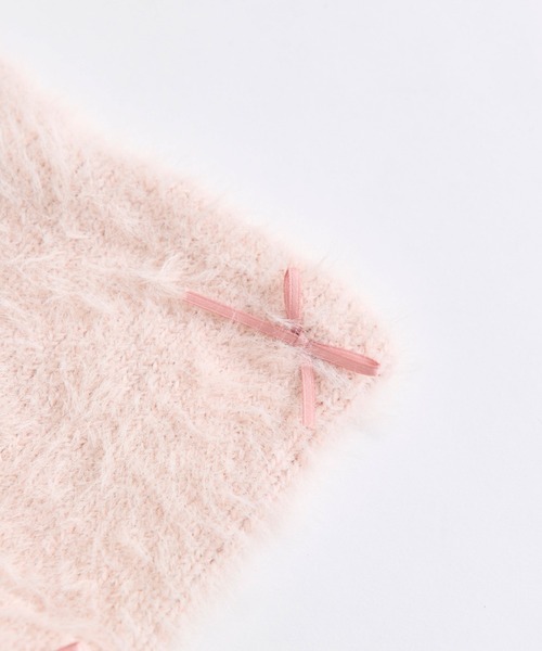 OLIVE des OLIVE（オリーブデオリーブ）の「ねこ耳シャギーニット帽（ニットキャップ/ビーニー・レディース・グレー/ピンク/アイボリー・FREE）」の6枚目の写真